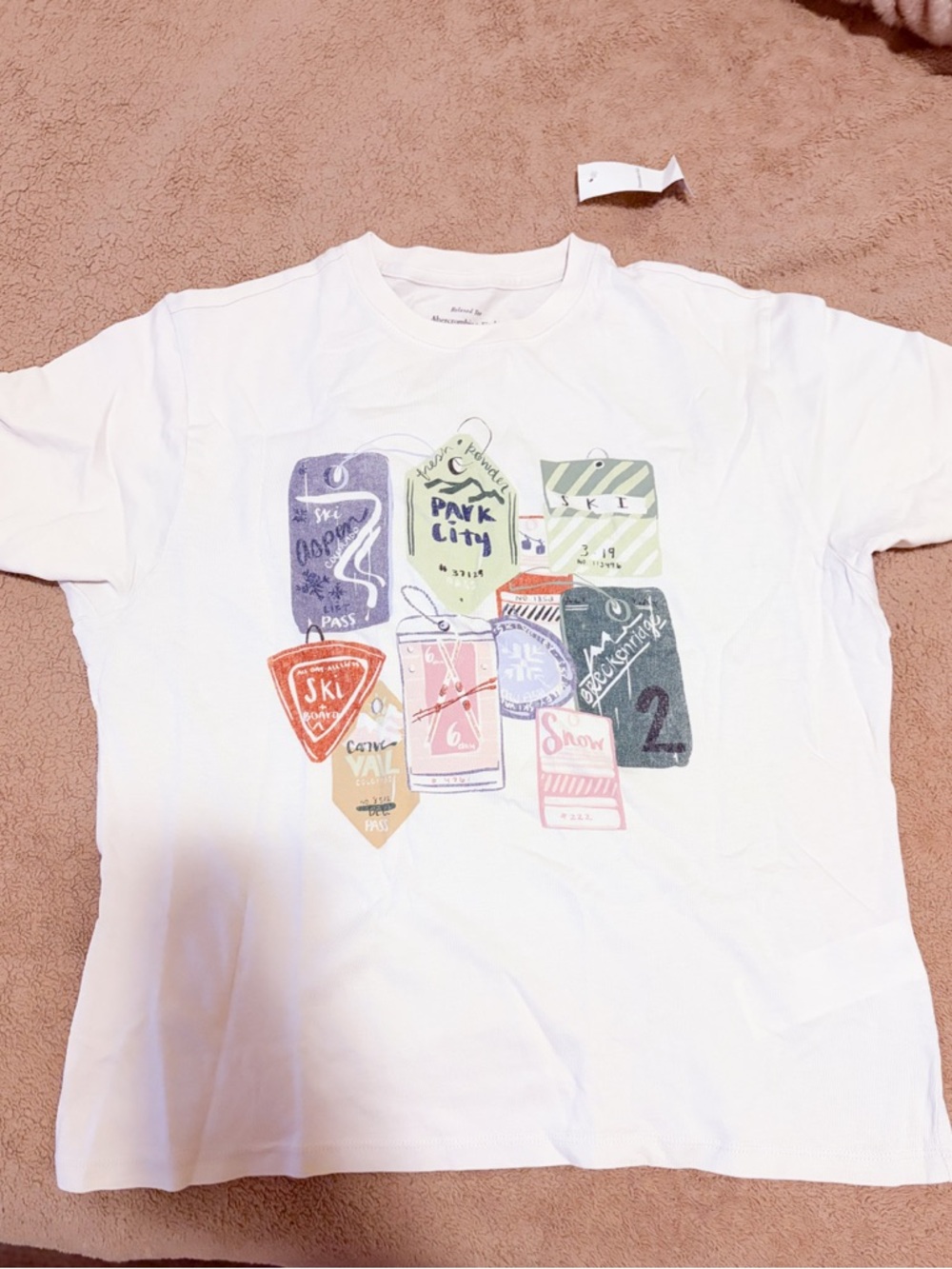 Relaxed tee Abercrombie& Fitch Graphic Tee with Park city ski logo- Small